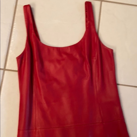 BCBGMAXAZRIA LEATHER DRESS - Picture 2 of 7